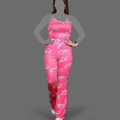 نیم تنه و شلوار باربی زنجیری 1103