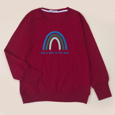 بلوز زنانه طرح رنگین کمان