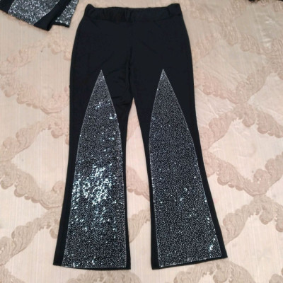 شلوار مجلسی نگین دار طرح مثلثی فلازیت (غواصی)خوش پا و با کیفیت