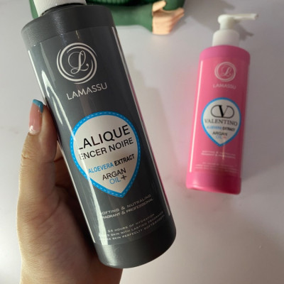 کرم آبرسان لاماسو مدل LALIQUE ENCER NOIRE حجم 250 میلی لیتر