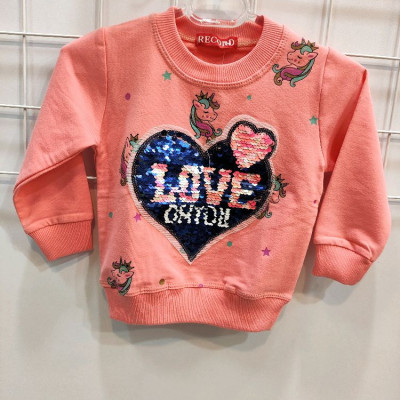 بلوز دخترونه پولک برگردان