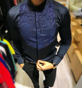 پیراهن مجلسی مردانه مدل گیپور