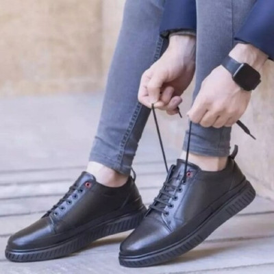 کفش مردانه چرم طبیعی تبریز (دوردوخت) مدل Blackfield - چرمید