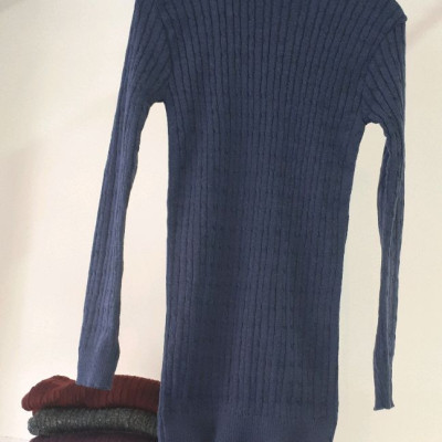 بلوز بافت طرح مارپیچی فری سایز مناسب تا سایز 46