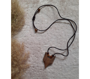 گردنبند چوبی اسپرت زنانه و مردانه،آویز رومانتویی مدل روباه-108760