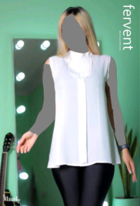 شومیز حلقه ای مناسب برای زیر کت و مانتو و مهمانی-154519