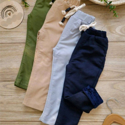 شلوار کتان بچه گانه لاینردار-129519