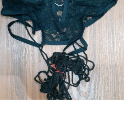 شورت فاق باز بنددار-129076