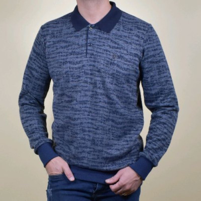 بلوز یقه مردانه طرحدار جنس ژاکارد در سه رنگ بندی داخل عکس