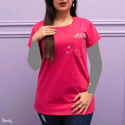 تیشرت جیب گلدوزی