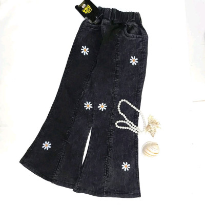 شلوار لی دخترانه کمرکشی شیک مجلسی-124440